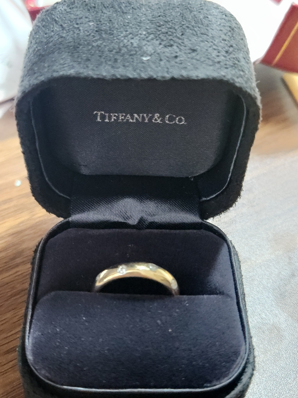 Tiffany & Co. Etoile Gold Band Ring with Diamonds
